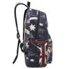 Retro Union Jack UK Flag Canvas School Backpack for Kids, 17.5" Fashion Backpack