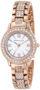 Anne Klein Women's AK/1492MPRG Swarovski Crystal Accented Rose Gold-Tone Bracelet Watch