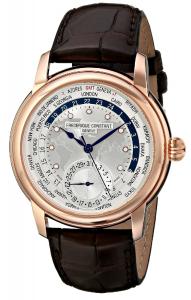 Frederique Constant Men's FC-718WM4H4 Worldtimer Rose Gold Watch