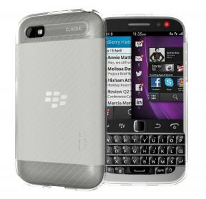 TUDIA Ultra Slim LITE TPU Bumper Protective Case for BlackBerry Classic Smartphone (2014 Released) (Frosted Clear)