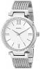 GUESS Women's U0638L1 Sophisticated Silver-Tone Watch with Adjustable Bracelet and Genuine Crystals