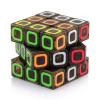 D-FantiX Qiyi Mofangge Dimension Speed Cube 3x3 Stickerless Smooth Magic Cube Puzzles Transparent Black 57mm