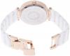 Anne Klein Women's AK/1018RGWT  Diamond-Accented White Ceramic Bracelet Watch