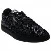 Puma Men's Suede Splatter Metallic Black-Silver