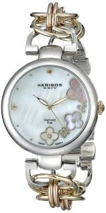 Akribos XXIV Women's AK645TRI "Lady" Diamond-Accented Watch