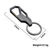 Car Business Gift Key Chain Key Ring for Men-Wenkoni (Black).