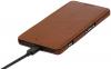 StilGut Book Type, Genuine Leather Case, Cover for Microsoft Lumia 950 XL / 950 XL Dual SIM, Cognac Brown