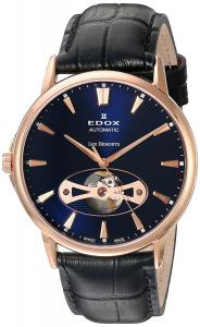 Edox Men's 85021 37R BUIR Les Bemonts Analog Display Swiss Automatic Black Watch