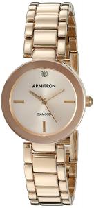 Armitron Women's 75/5374RSRG Diamond-Accented Rose Gold-Tone Bracelet Watch