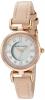Anne Klein Women's AK/2382RGLP Swarovski Crystal Accented Rose Gold-Tone and Pink Leather Strap Watch