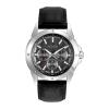Bulova Men's 96C113 Stainless Steel Watch with Black Leather Strap