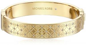 Michael Kors MK Etched Monogram Hange Bangle Bracelet