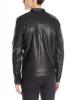 Calvin Klein Men's Faux Leather Perforated Jacket
