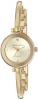 Anne Klein Women's AK/2308CHGB Diamond-Accented Dial Gold-Tone Bangle Watch