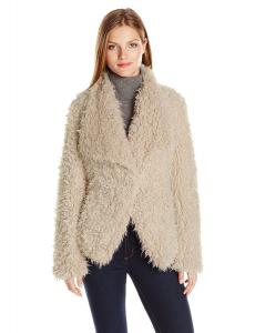 Betsey Johnson Women's Curly Lamb Faux Fur