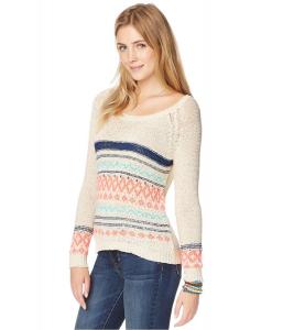 Aeropostale Womens Fair Isle Knit Pullover Sweater