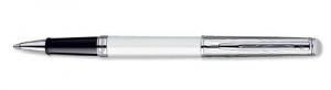 Waterman Hemisphere Deluxe White CT (Chrome Trim) Rollerball Pen – 1782311
