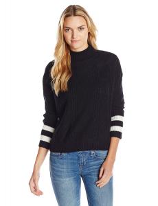 Olive & Oak Women's Color Block Chunky Turtleneck Sweater