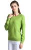 DYS CASHMERE Women's 100% Cashmere Diamond Carved Pullover Crew Neck Sweater