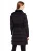 T Tahari Women's Penelope Long Fitted Down Coat with Detachable Hood