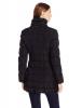 Calvin Klein Women's Long Moto Puffer Jacket