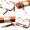 Fountain Pen [Chocolate Espresso Brown] with Ink Refill Converter and Gift Box - Timeless Classics Collection - Executive Writing Signature Calligraphy Pens Set For Standard Cartridges - 100% Warranty