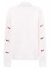 Meters/bonwe Women's Graphic Round Neck Pullover Knit Sweater
