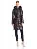 T Tahari Women's Emma Fitted Down Coat with Detachable Faux Fur Hood