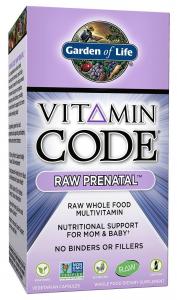 Garden of Life Vegetarian Prenatal Multivitamin Supplement - Vitamin Code Raw Prenatal Whole Food Vitamin for Mom and Baby, 180 Capsules