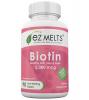 EZ Melts Biotin Fast Melting Tablets, 5,000 mcg, Strawberry, 90 Count