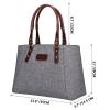 Christmas Big Sale---S-ZONE Women's Leather Handbags Lightweight Large Tote Casual Work Bag