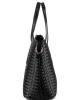 Vincico174;Women 3 Piece Tote Bag Pu Leather Weave Handbag Shoulder Purse Bags
