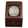 TOP QUALITY LEATHER AUTOMATIC DOUBLE WATCH WINDER BOX PI-BRN