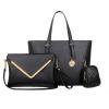 Fashion Road Luxury Womens 3 Pcs Satchel Hobo Tote Handbag Bag Purse Set
