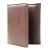 Mens RFID Blocking Trifold Leather Wallet with ID Window