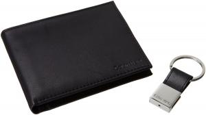 Calvin Klein Men's Leather Bifold Wallet with Key Fob