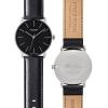 FREIHERR v. Burgstall Men`s and Woman`s Watch - Stainless Steel Watch with Genuine Leather Band, Berlin