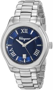 Salvatore Ferragamo Men's FQ1960015 Lungarno Analog Display Quartz Silver-Tone Watch