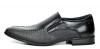 Bruno MARC GORDON-02 Men's Classic Modern Leather Lined Loafers With Alligator Trim Stretch Insert Slip On Dress Shoes