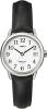Timex Womens Watch # T2H331 Quick Date Feature Genuine Leather Strap Water Resistant Black Band,White Face