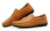 Shinysky Men's Genuine Leather Casual Slip On Loafers Driving Shoes