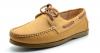 Bruno Marc MODA ITALY SUNSEEKER Men's Casual Loafers Two-Eye Contrasting Leather Lace Up Classic Driving Boat shoes