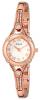 GUESS Women's U0135L3 Petite Rose Gold-Tone Watch with White Dial , Crystal-Accented Bezel and Stainless Steel G-Link Band