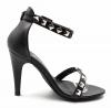 Free Reign Women’s Wide Width Sexy One Band Dress Heel Sandal Pump with Ankle Strap and Studs (Wide Width)