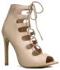Lace up High Heel - Strappy Party Pump - Strap Formal Dress Wedding Evening Shoes - High Stiletto J Adam