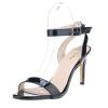 ZriEy Women Ankle Strap Open Toe Stiletto Mid High Heel Sandals for Party Wedding Dancing
