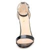 ZriEy(TM) Women Sandals High Heels 11cm Open Toe Ankle Straps Summer Bridal Patent Leather Shoes