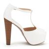 DREAM PAIRS XENA Women's Gladiator Peep Toe High Heel Lace-Up Enjoyable Platform Pumps Sandals Shoes