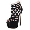 Fashion Week stunning 16CM super beautiful high-heeled sandals Thin Heels sexy Cut-Outs women shoes (7)