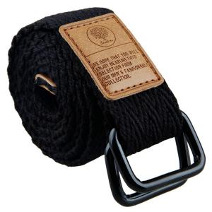 Moonsix Canvas Web Belts for Men,Military Style D-ring Belt Buckle Adjustable
